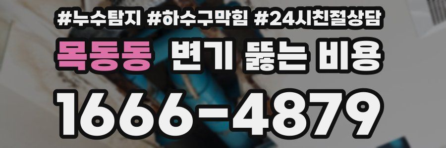 목동동 변기 뚫는 비용