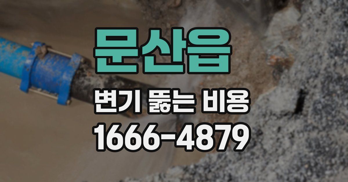 문산읍 변기 뚫는 비용