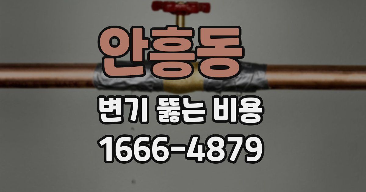 안흥동 변기 뚫는 비용
