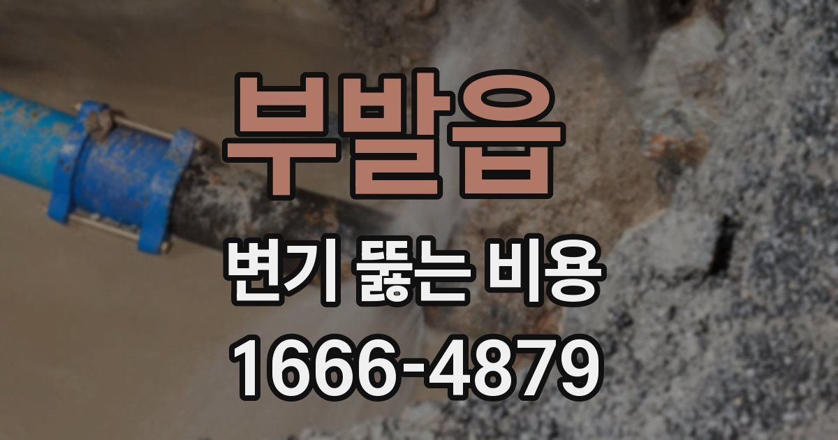 부발읍 변기 뚫는 비용