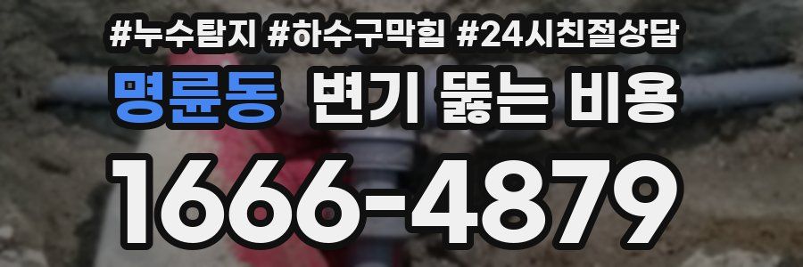 명륜동 변기 뚫는 비용