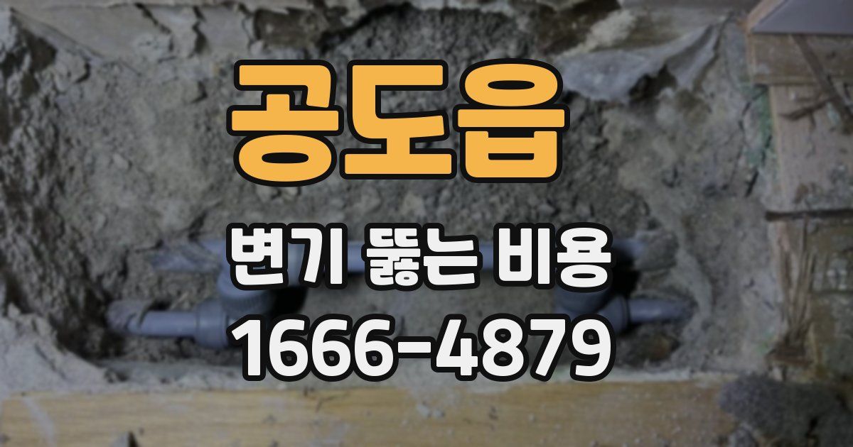 공도읍 변기 뚫는 비용