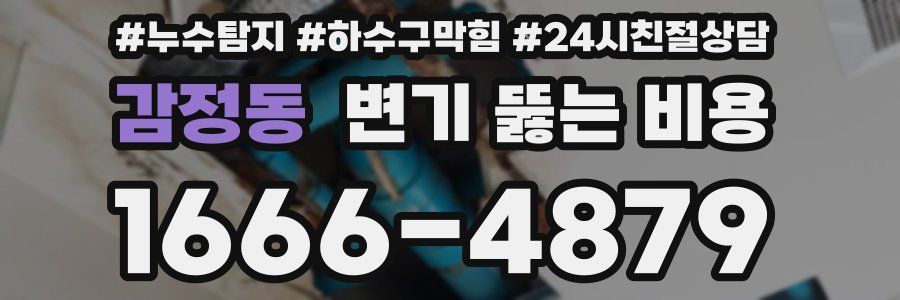 감정동 변기 뚫는 비용