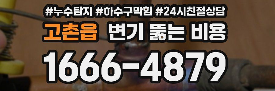 고촌읍 변기 뚫는 비용