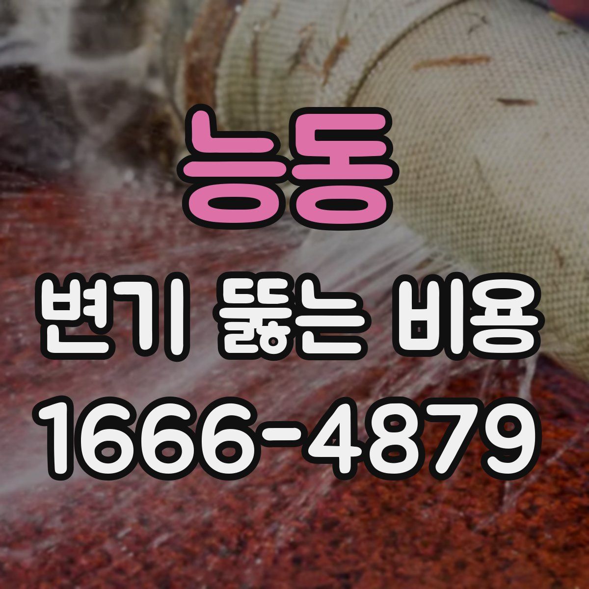 능동 변기 뚫는 비용