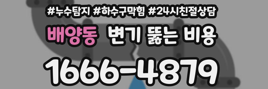 배양동 변기 뚫는 비용