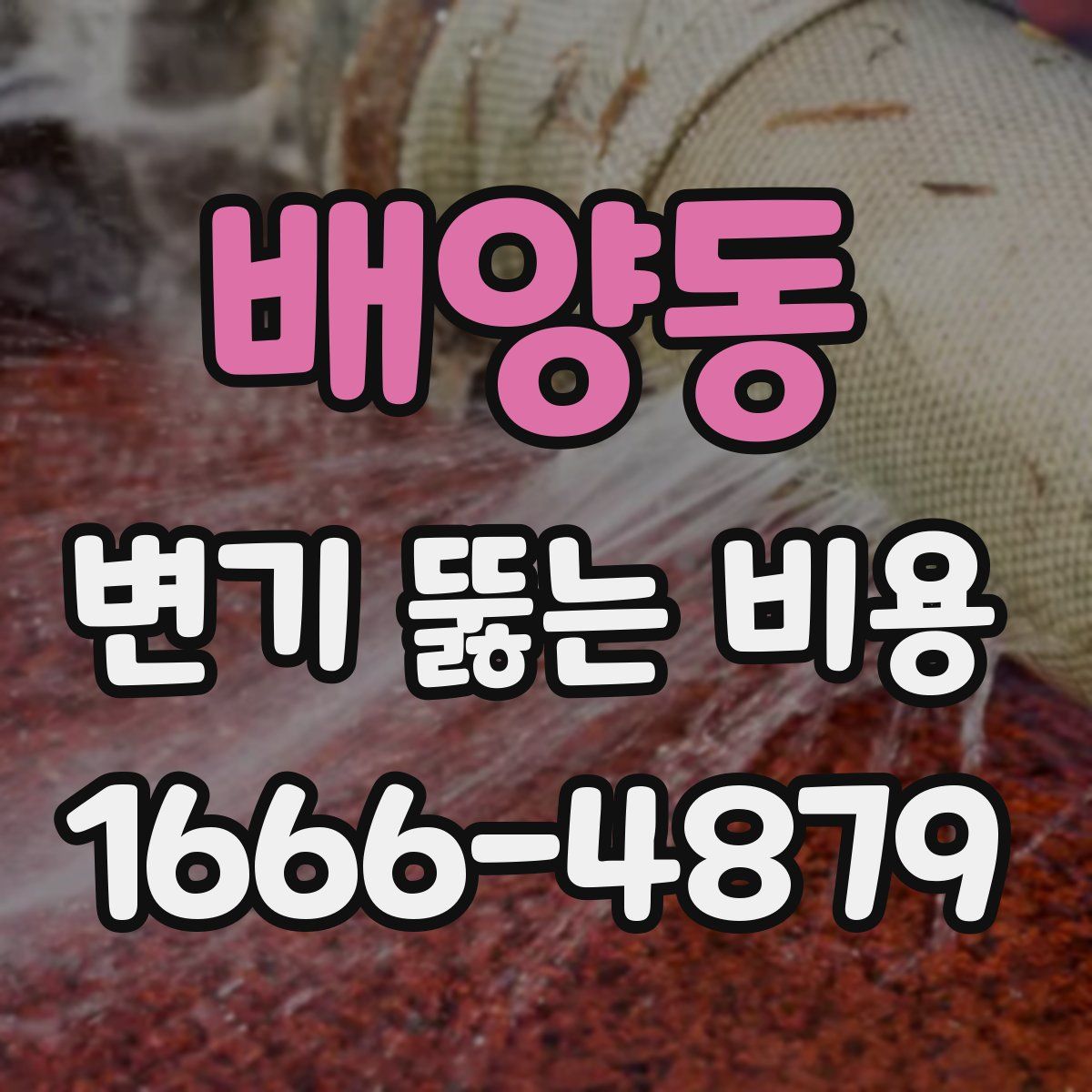 배양동 변기 뚫는 비용