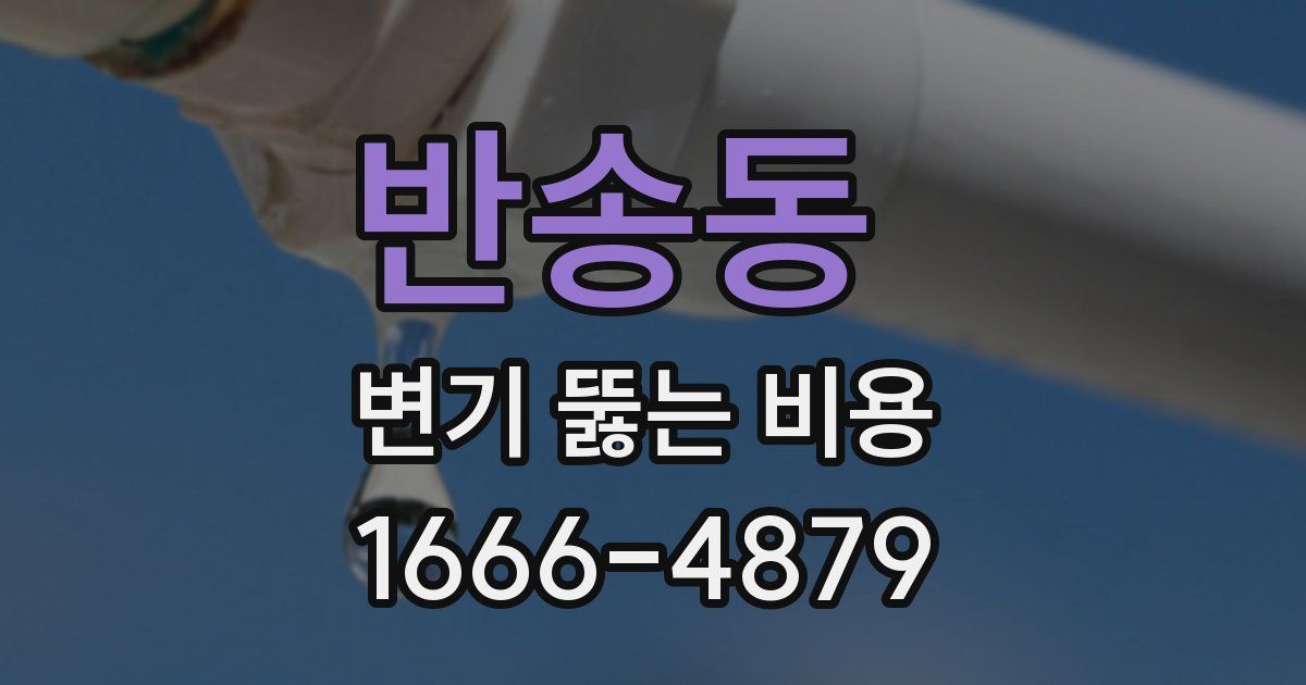 반송동 변기 뚫는 비용
