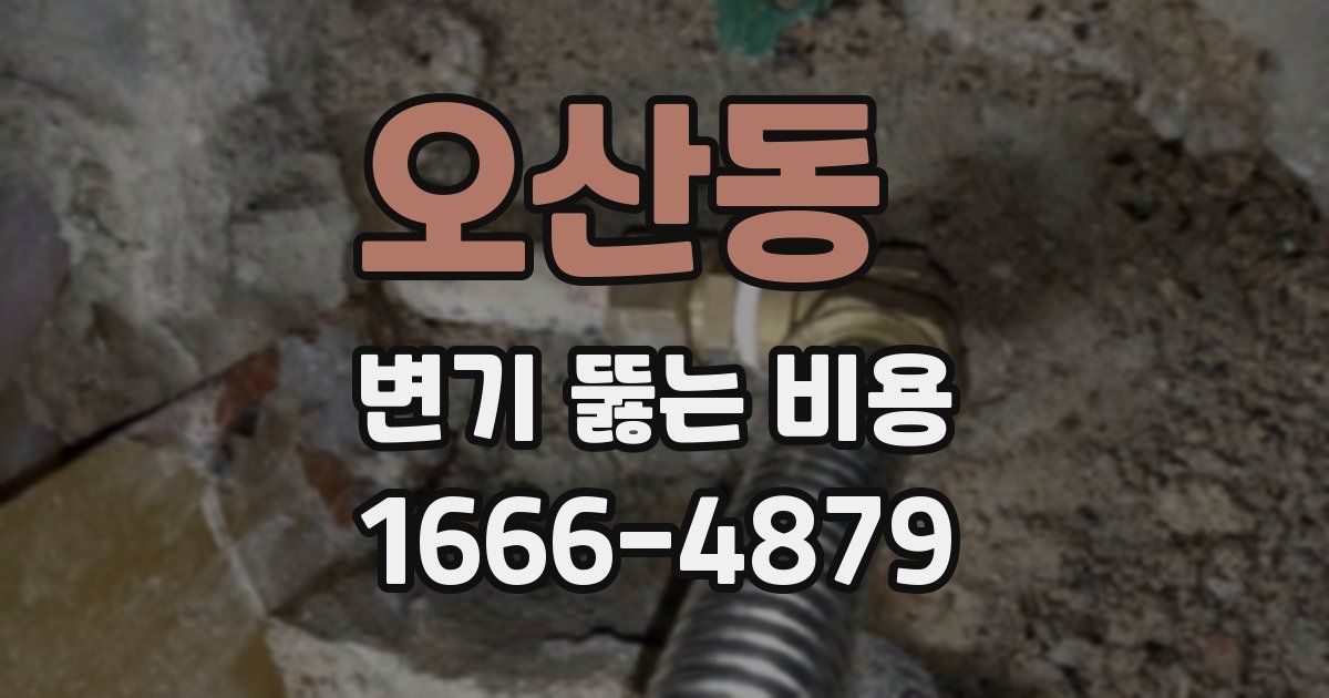 오산동 변기 뚫는 비용