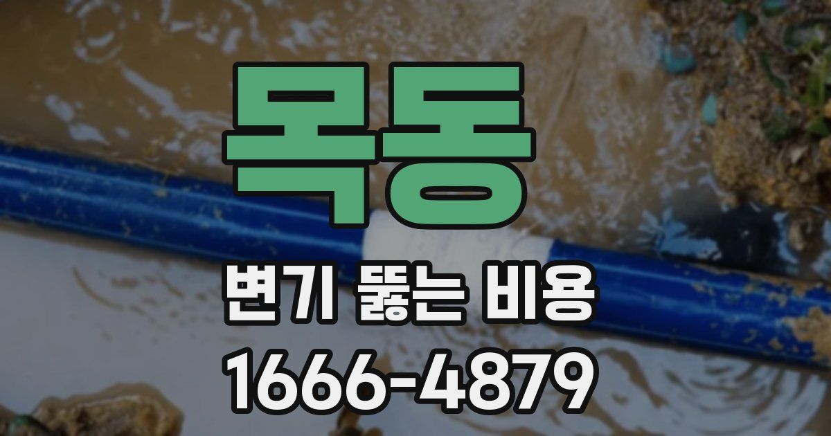 목동 변기 뚫는 비용