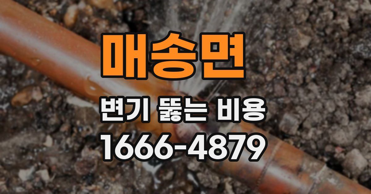 매송면 변기 뚫는 비용