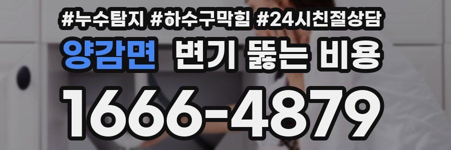 양감면 변기 뚫는 비용