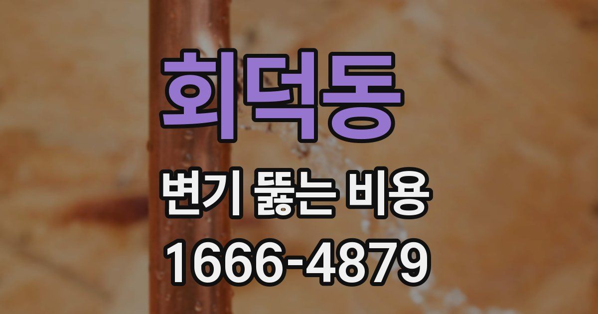 회덕동 변기 뚫는 비용