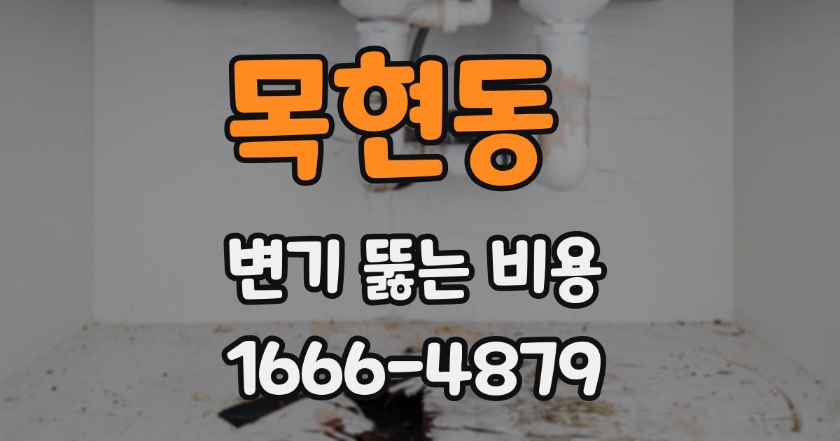 목현동 변기 뚫는 비용