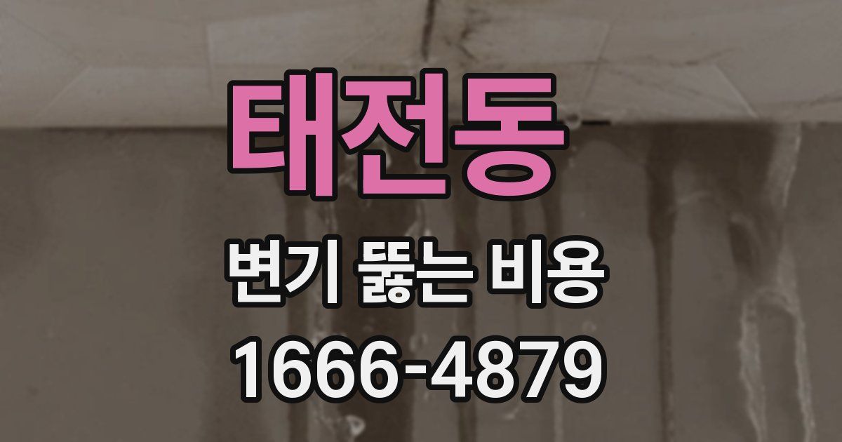 태전동 변기 뚫는 비용