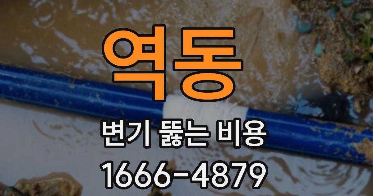 역동 변기 뚫는 비용