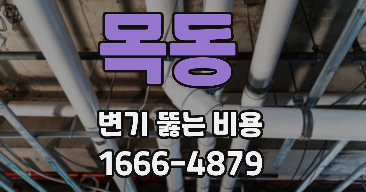 목동 변기 뚫는 비용