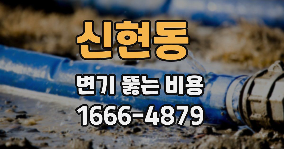 신현동 변기 뚫는 비용