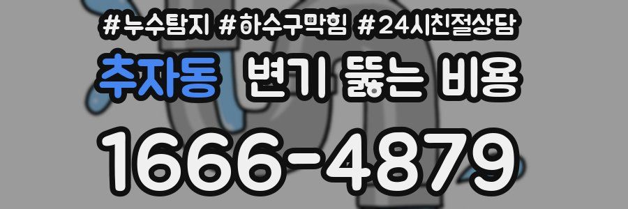 추자동 변기 뚫는 비용