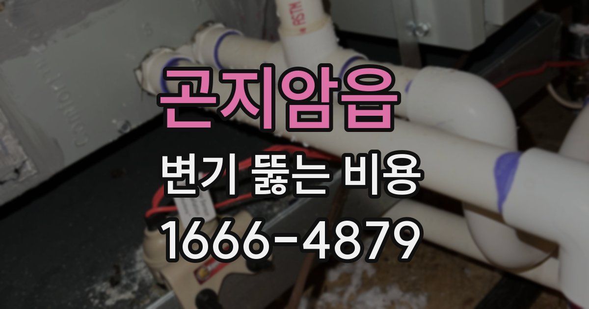 곤지암읍 변기 뚫는 비용