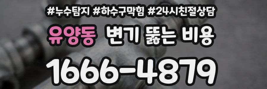 유양동 변기 뚫는 비용