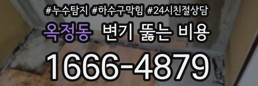 옥정동 변기 뚫는 비용