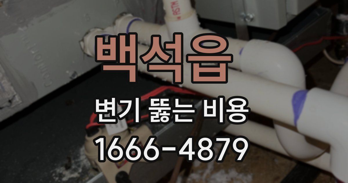 백석읍 변기 뚫는 비용
