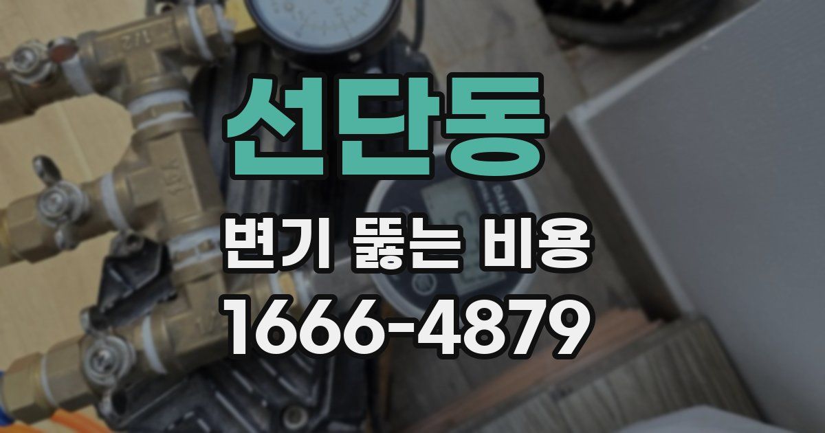 선단동 변기 뚫는 비용