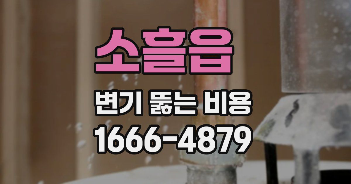 소흘읍 변기 뚫는 비용
