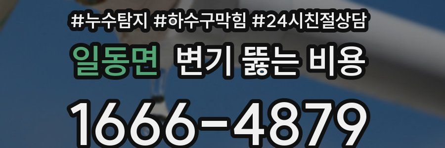 일동면 변기 뚫는 비용