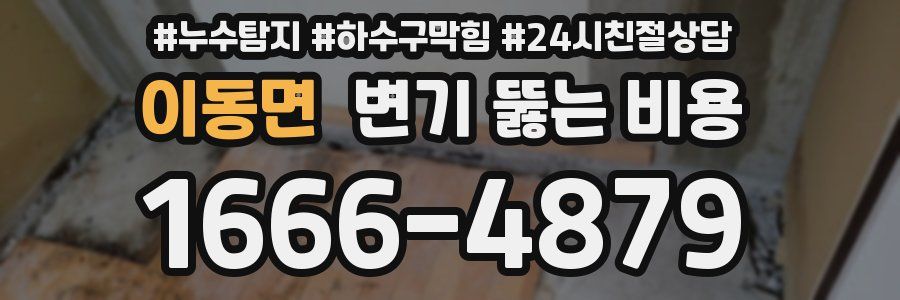 이동면 변기 뚫는 비용
