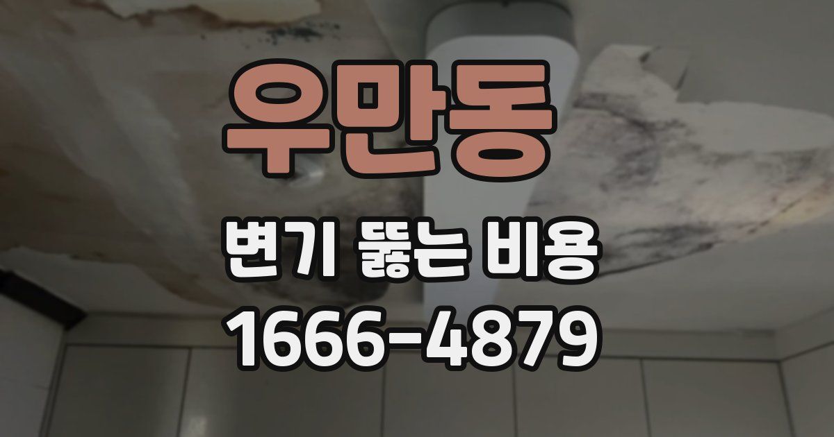 우만동 변기 뚫는 비용