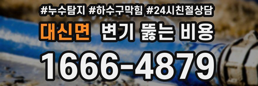 대신면 변기 뚫는 비용