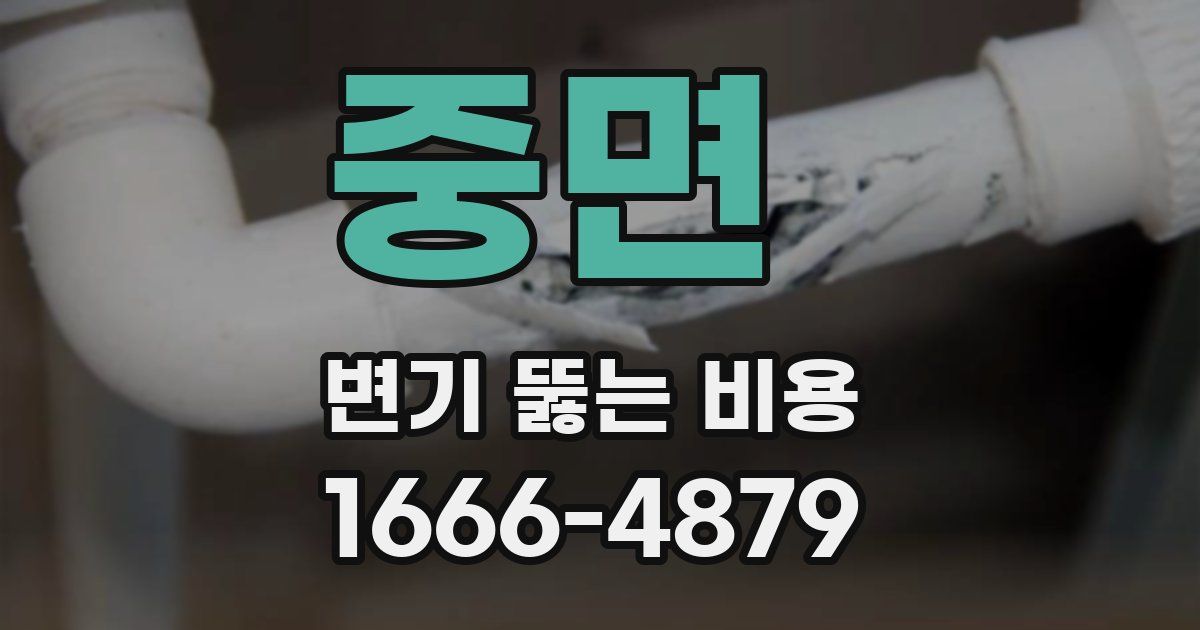 중면 변기 뚫는 비용