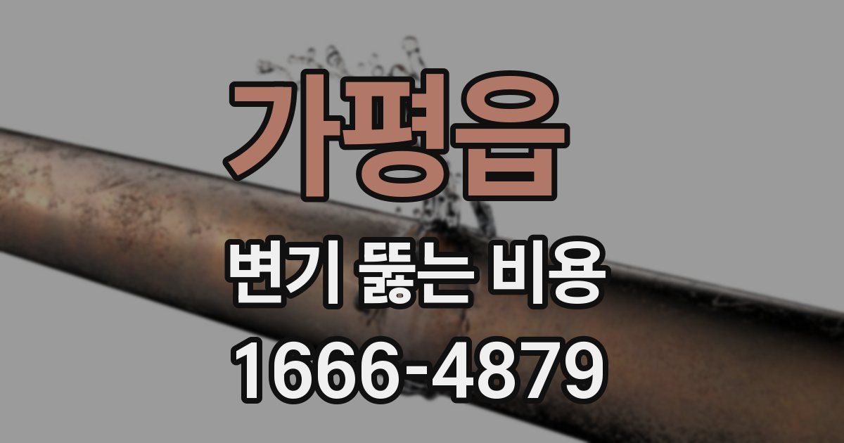 가평읍 변기 뚫는 비용