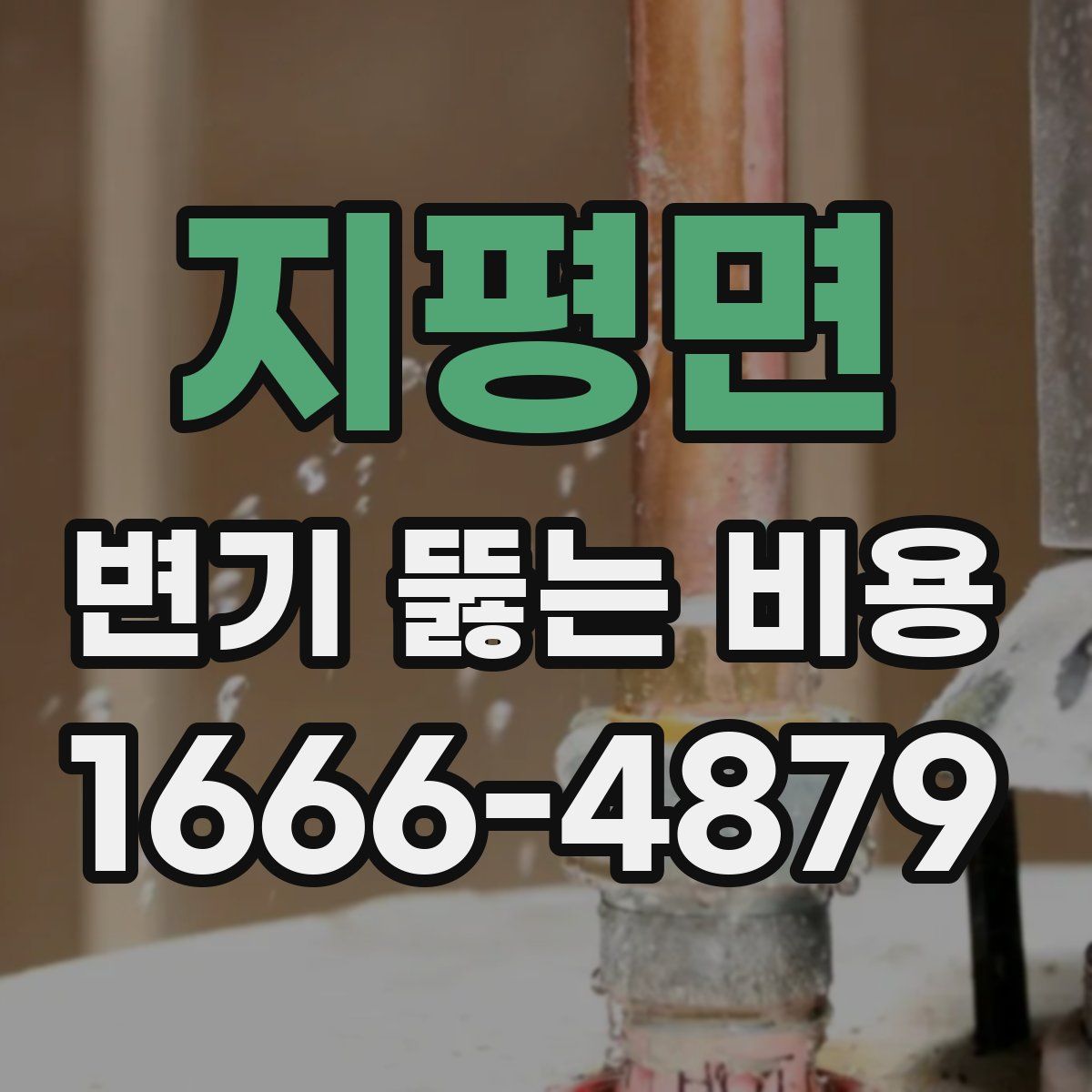 지평면 변기 뚫는 비용