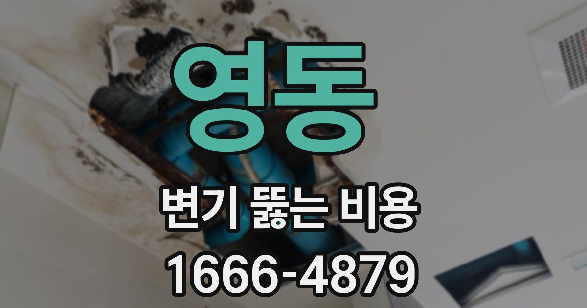 영동 변기 뚫는 비용