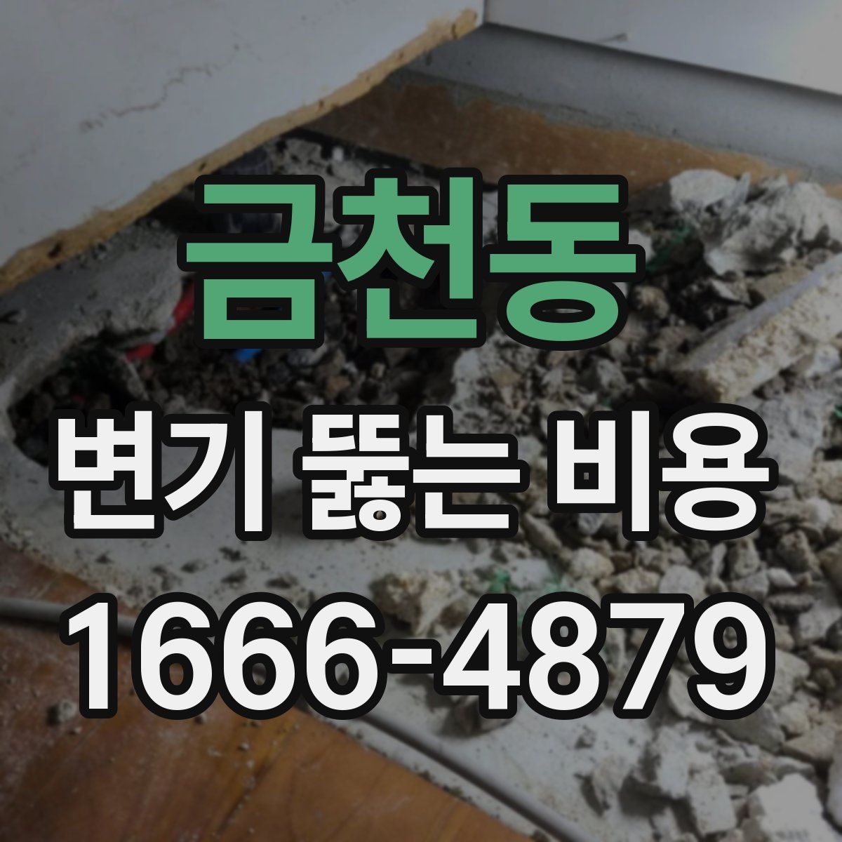금천동 변기 뚫는 비용