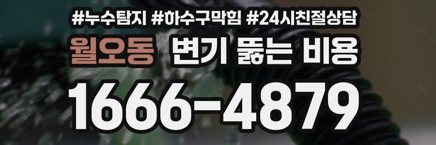 월오동 변기 뚫는 비용