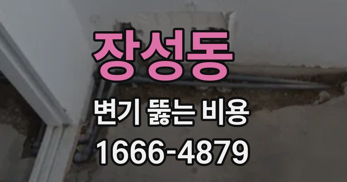 장성동 변기 뚫는 비용
