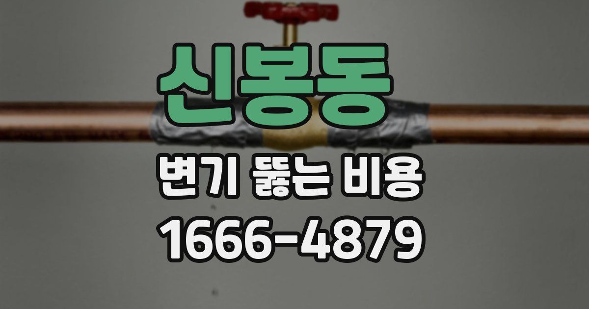 신봉동 변기 뚫는 비용