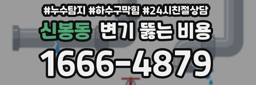 신봉동 변기 뚫는 비용