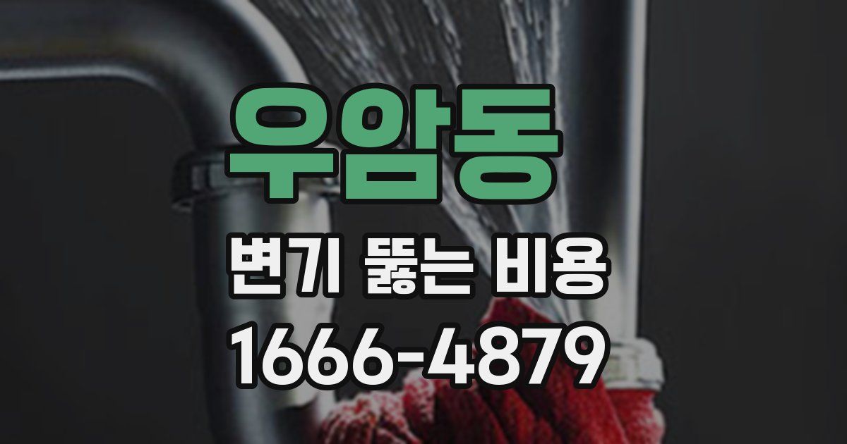 우암동 변기 뚫는 비용