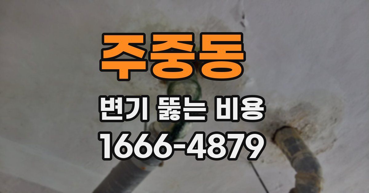 주중동 변기 뚫는 비용