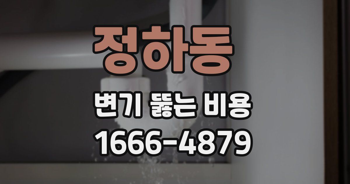 정하동 변기 뚫는 비용
