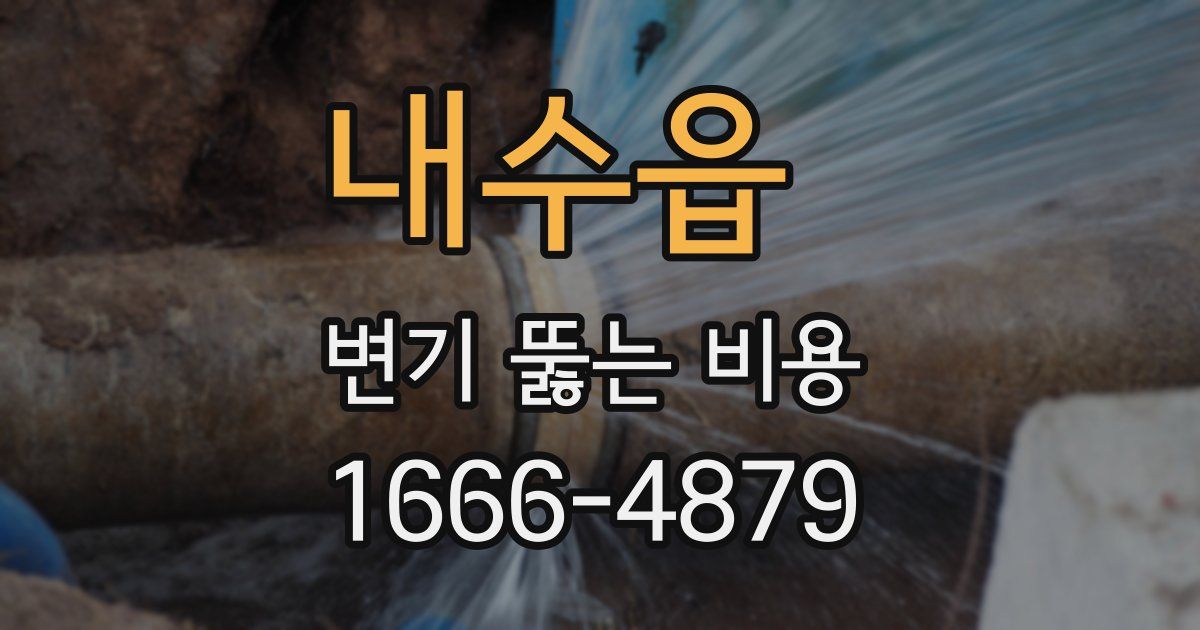 내수읍 변기 뚫는 비용