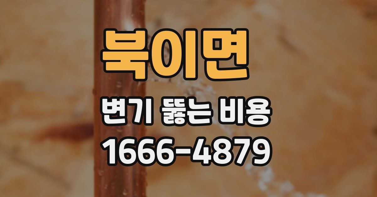 북이면 변기 뚫는 비용