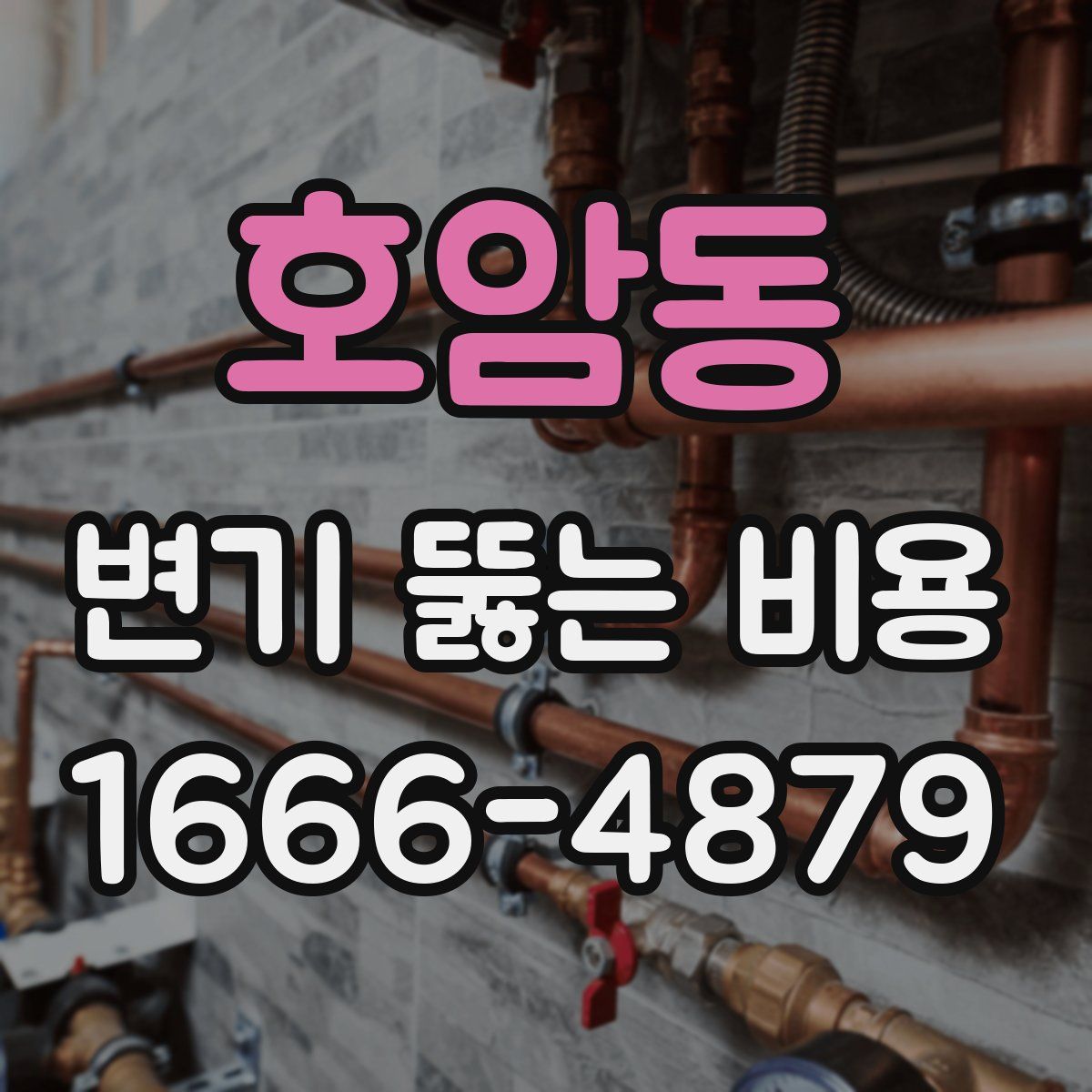 호암동 변기 뚫는 비용