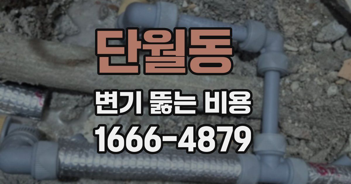 단월동 변기 뚫는 비용