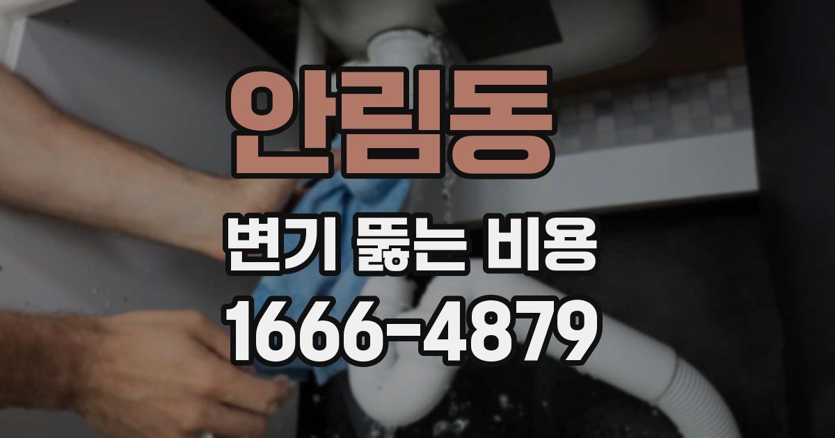 안림동 변기 뚫는 비용